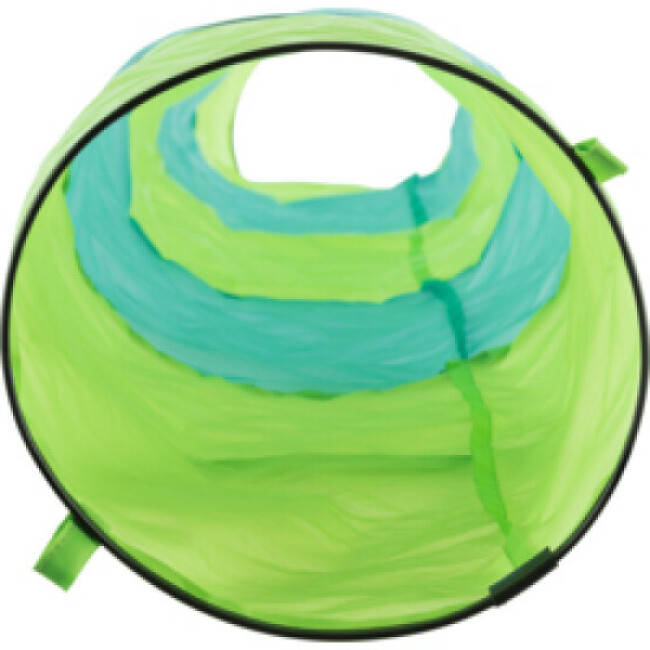 Tunnel de jeu pour lapin Trixie gris/vert