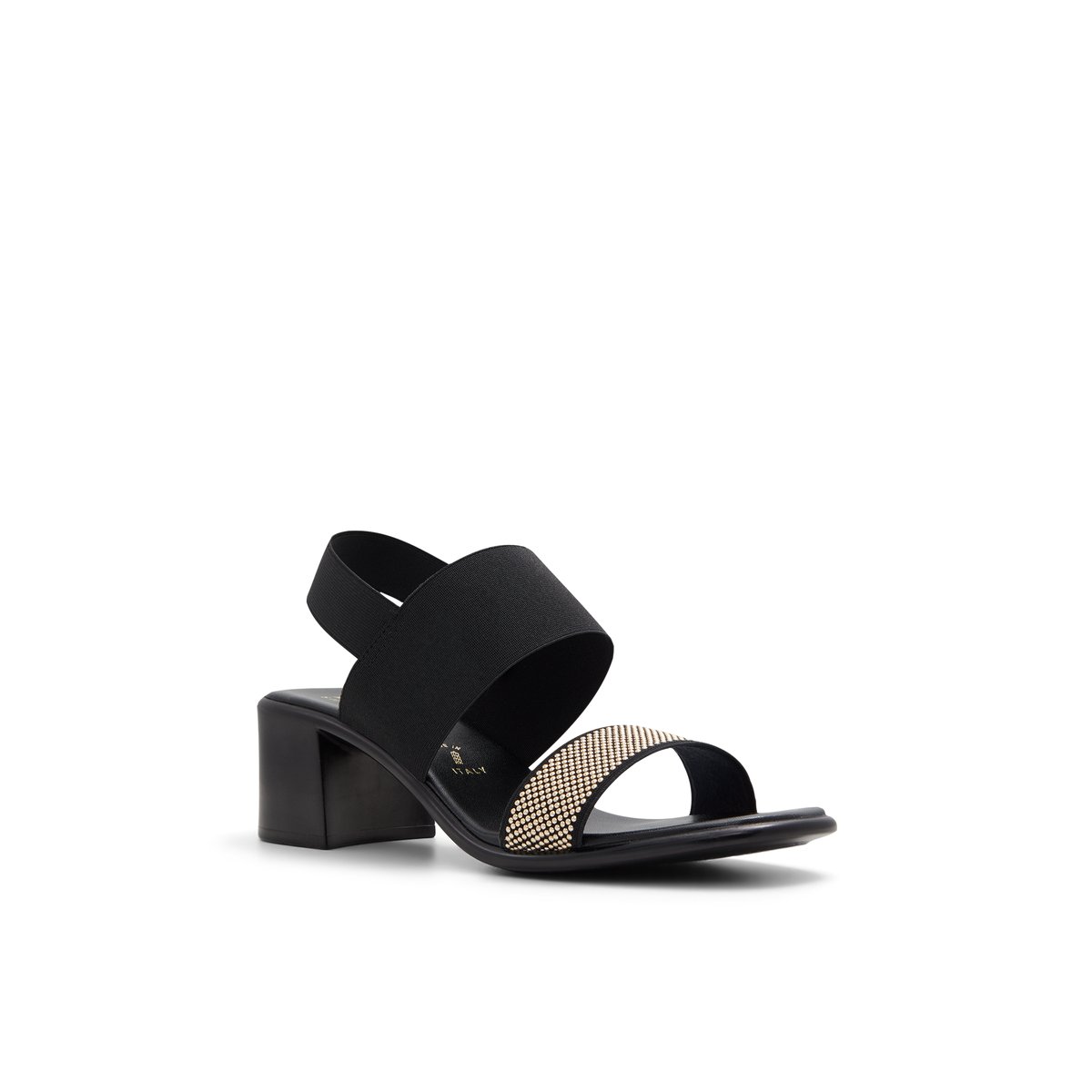 ITALIAN SHOEMAKERS-Buttonsage-Sandales à bride arrière - Talon Bloc - Noir