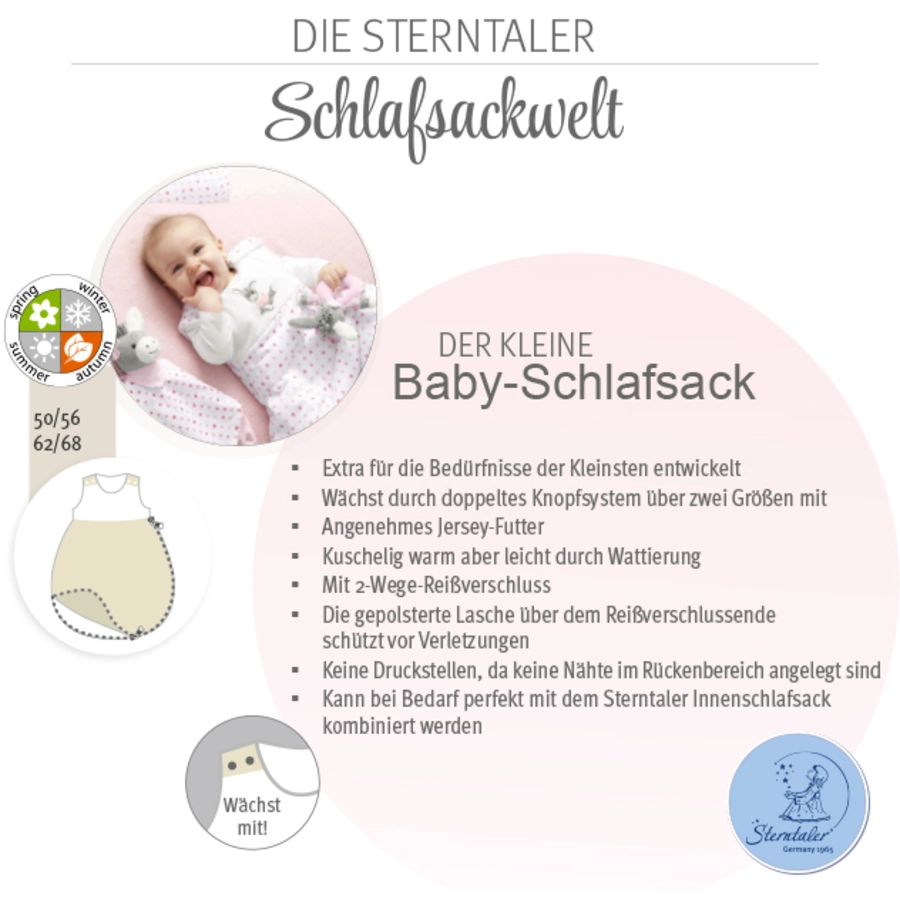 Sterntaler Babyschlafsack Krokodil Konrad
