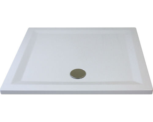 BREUER FlatLine Design Express Q72 rechthoekige douchebak 75x90x3,5 cm wit 1409011000018