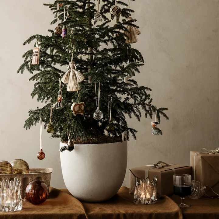 Ferm Living - Jute Anhänger Engel, natur (2er-Set)