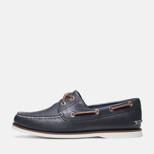 Scarpa da Barca Classic Two-Eye da Uomo in blu