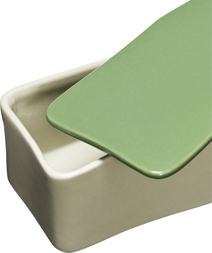 Hübsch Amare Skrivebordsordner Small Sand/Grøn Green,sand