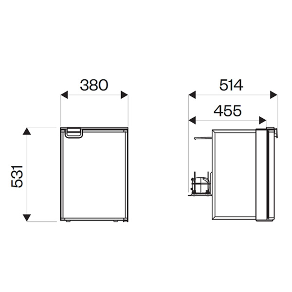 Réfrigérateur à compression Indel B Cruise 42L