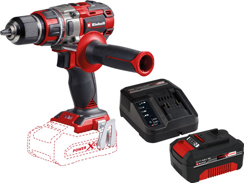 Einhell TP-CD 18/80 Li BL Solo + Einhell 18 V/4.0 Ah Starter Kit- Power X-Change