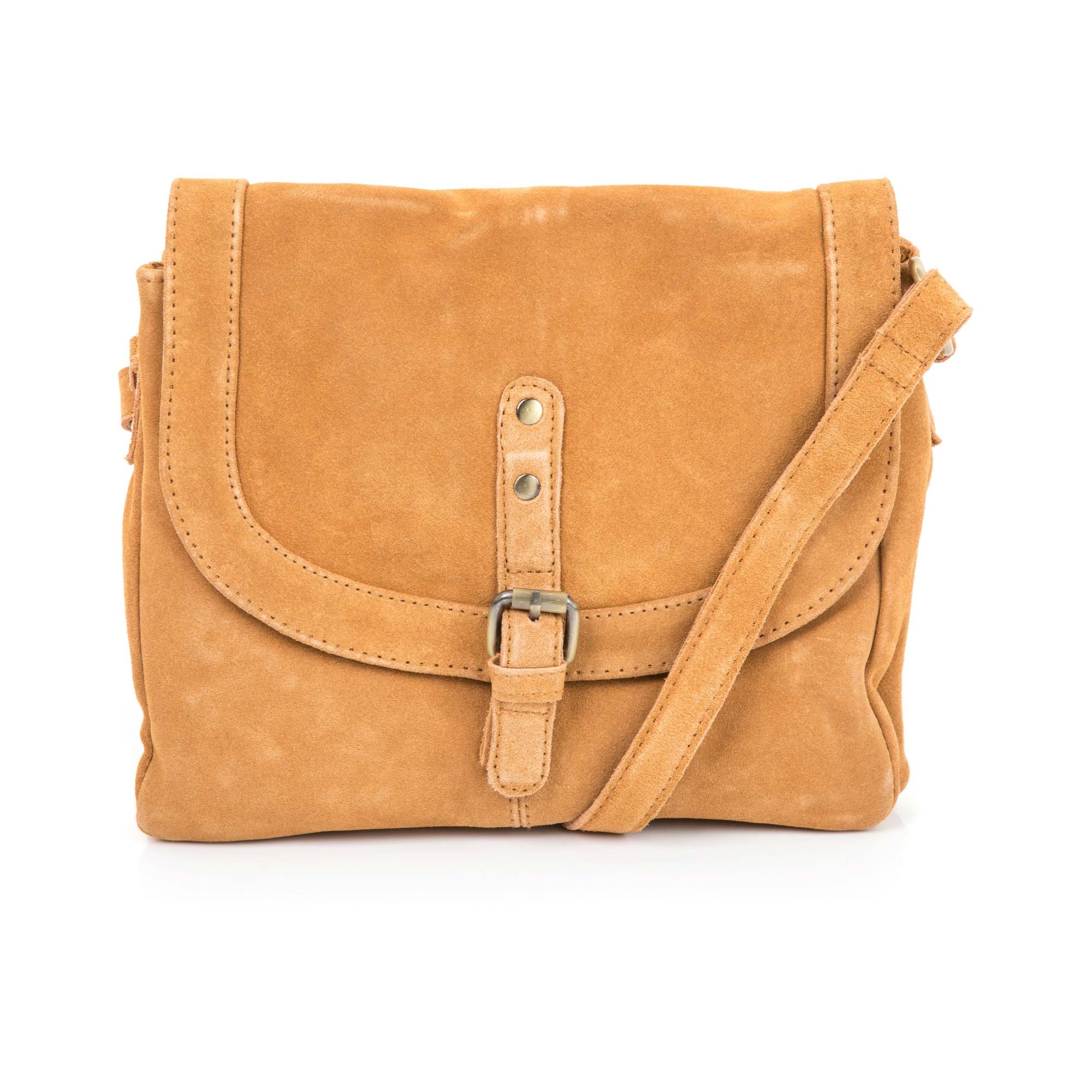 Sac bandoulière en cuir jaune