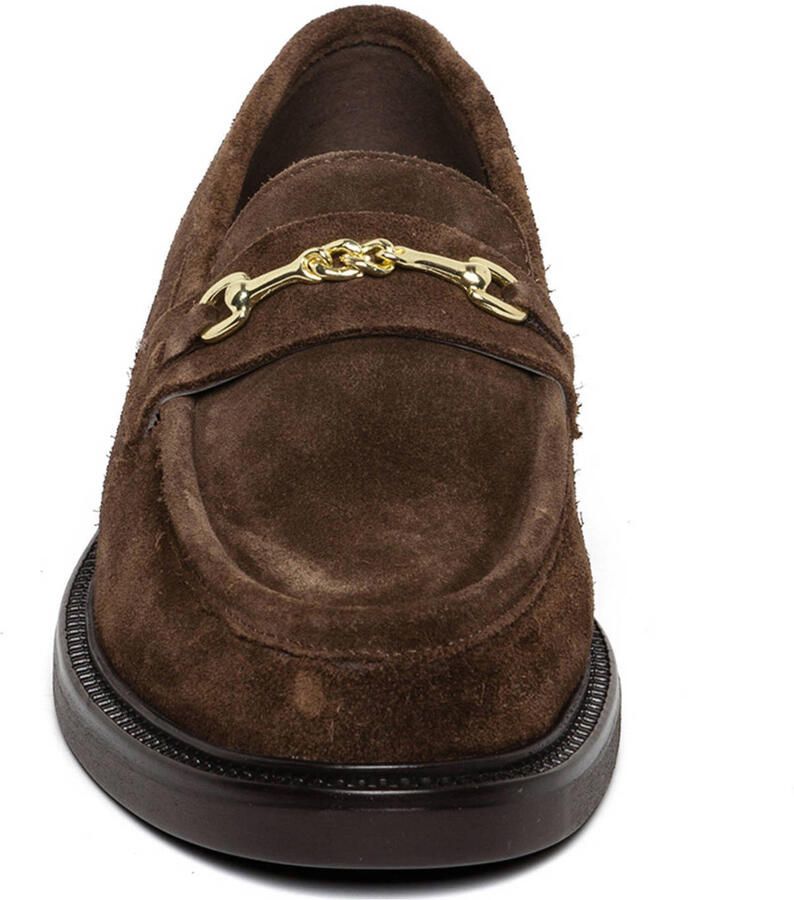Steve Madden Huddles suède loafers bruin