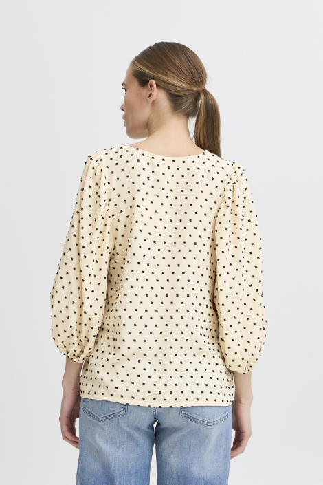 Ichi beige dames blouse
