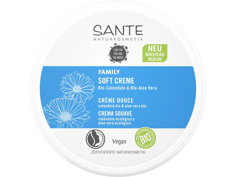 SANTE Feuchtigkeitscrème Family 150 ml1 Stück Natürliche Pflege für Gesicht und Körper mit Bio-Calendula und Bio-Aloe Vera