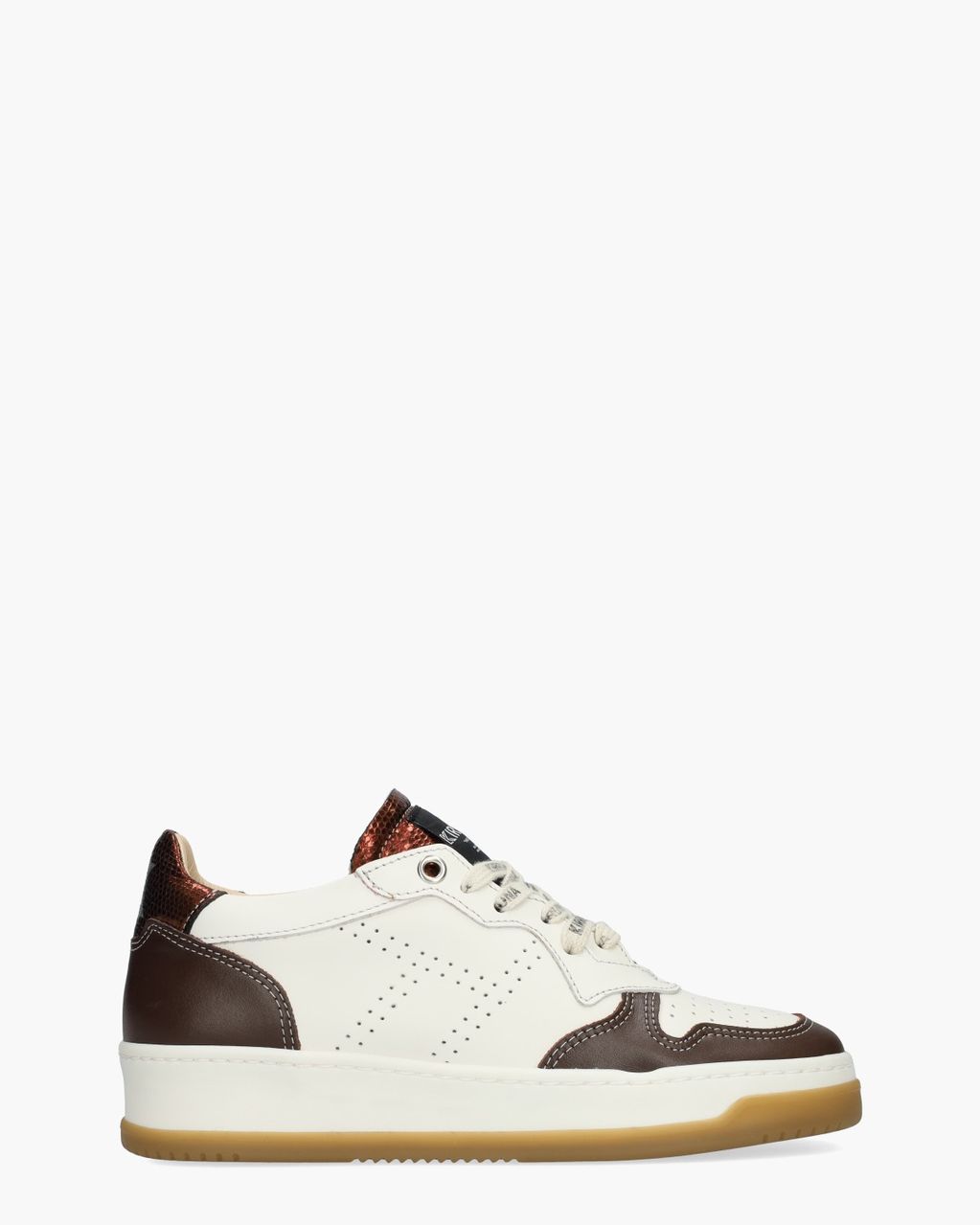 Kirruna Fire 63 Wit/Bordeauxrood Damessneakers