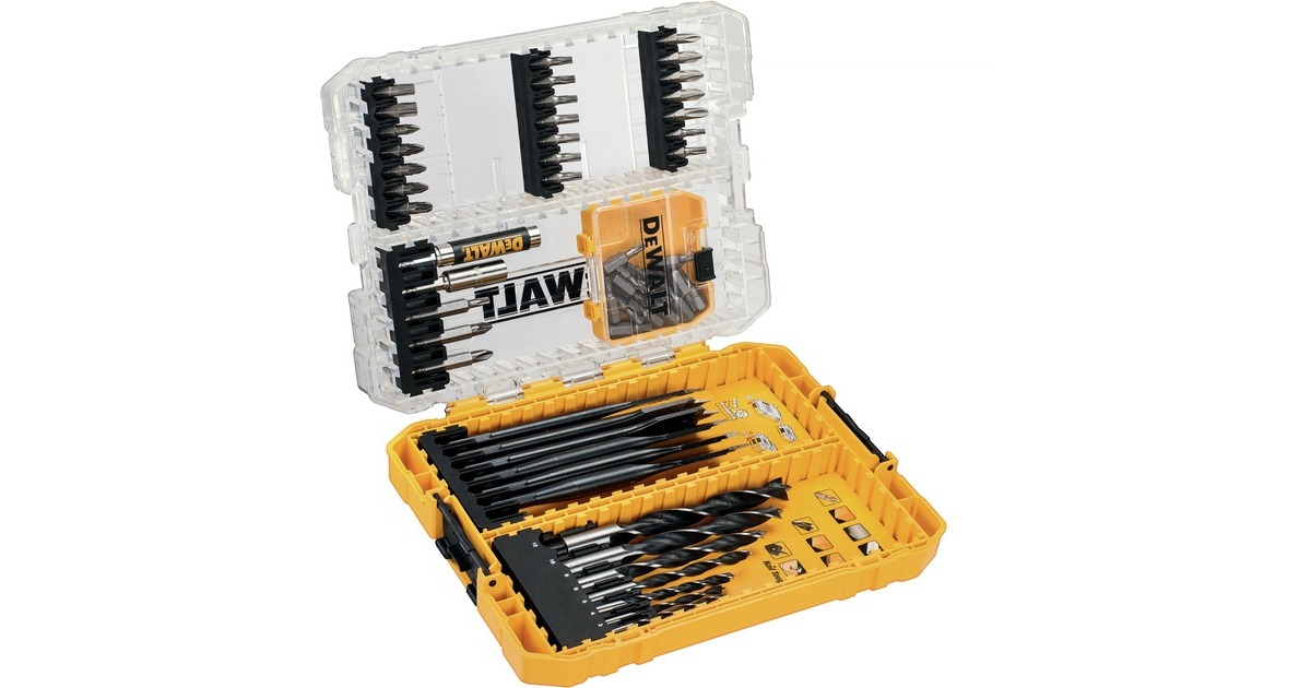 DEWALT57-delig, speedboor EXTREME en houtboren boor- en bitset  (Tough case)