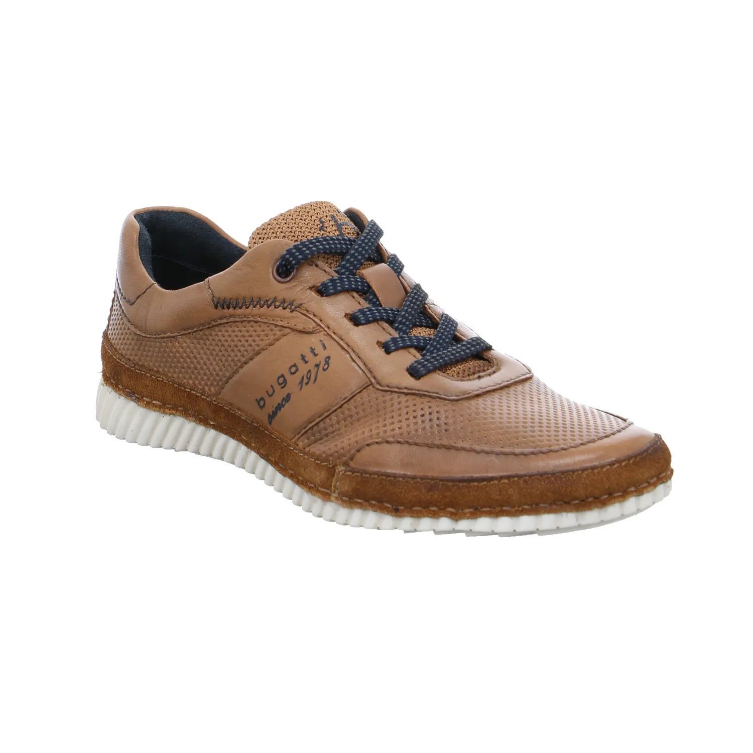 BUGATTI SHOES Halbschuhe Sneaker Cognac Leder