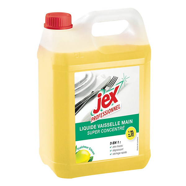 Liquide vaisselle dégraissant 3 en 1 Jex Professionnel citron 5 L