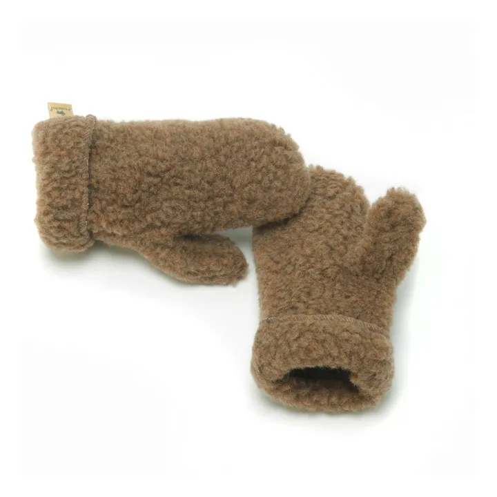 Alwero Moufles Shearling | Chocolat