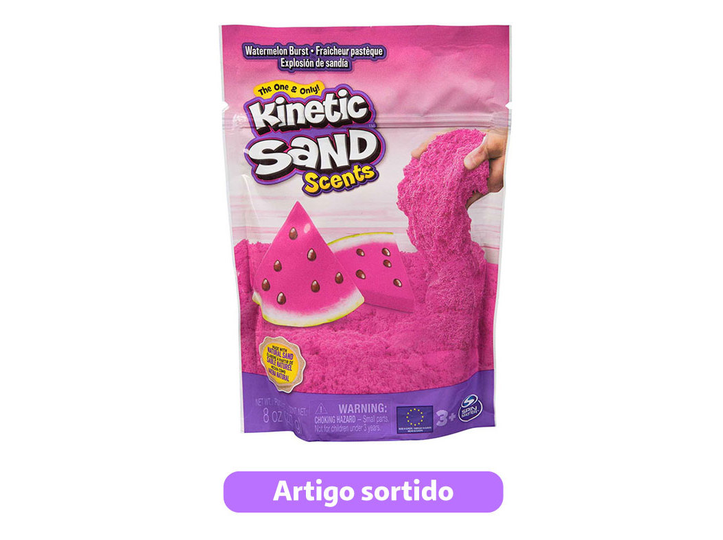 BOLSA AREIA KINETIC SAND PERFUMADA MODELOS SORTIDOS