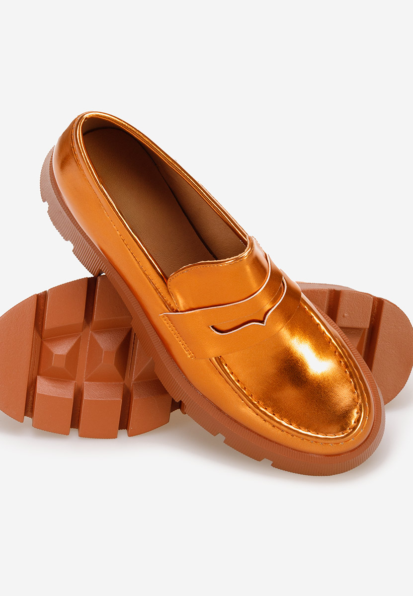 Mocassins à semelle épaisse orange Azienda