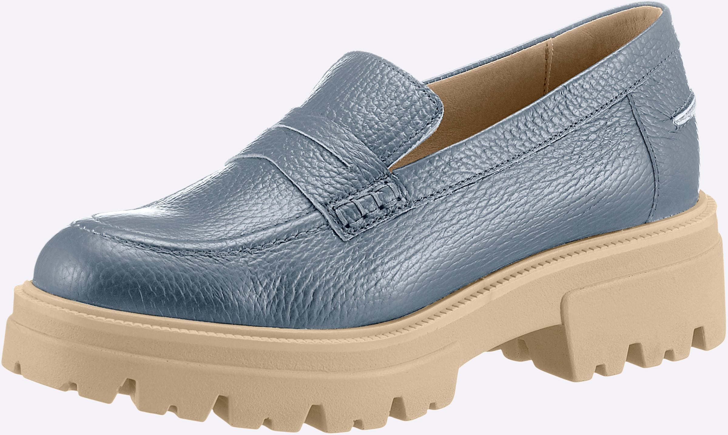 heine Slipper in jeansblau
