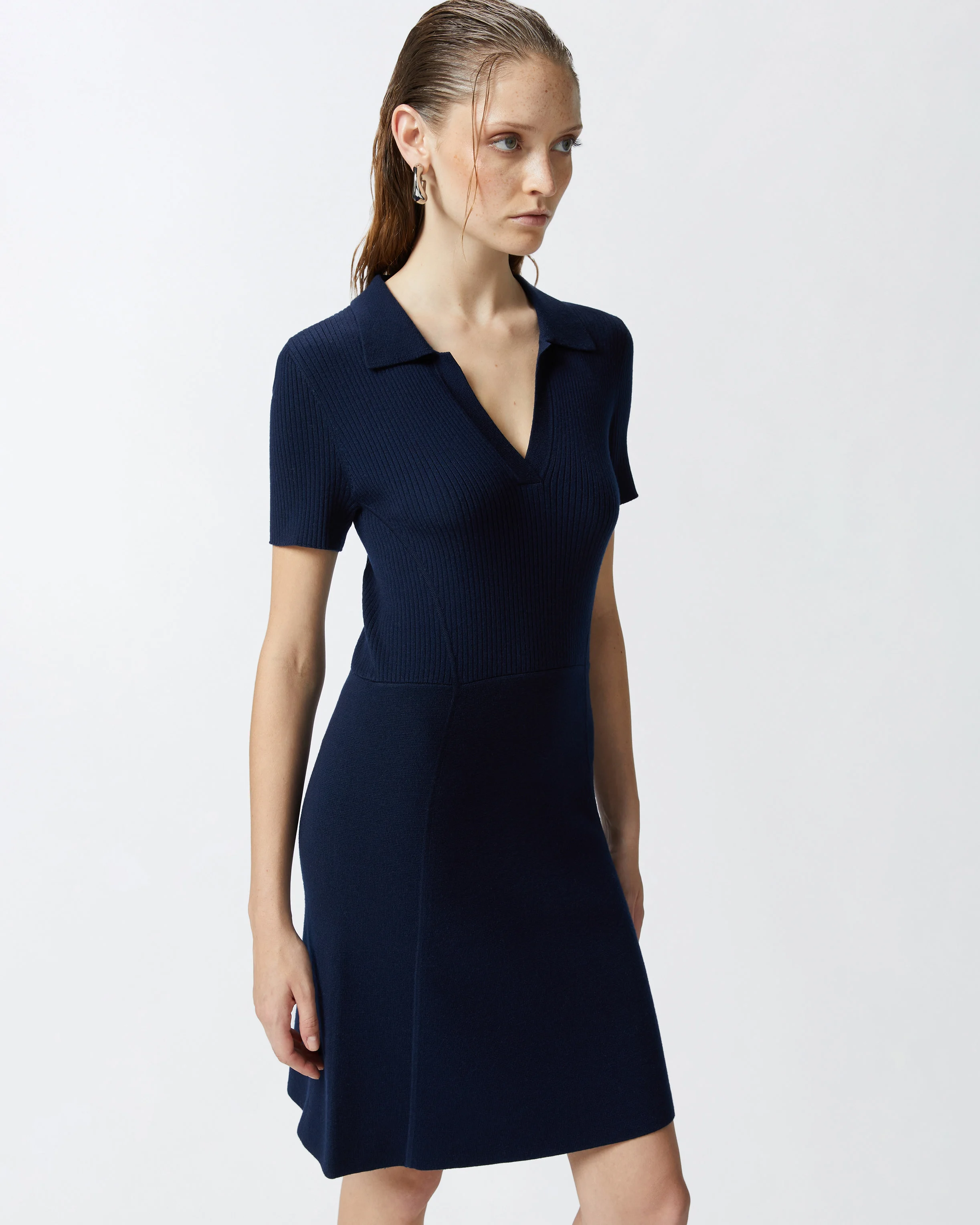 Robe courte de compacte | Bleu