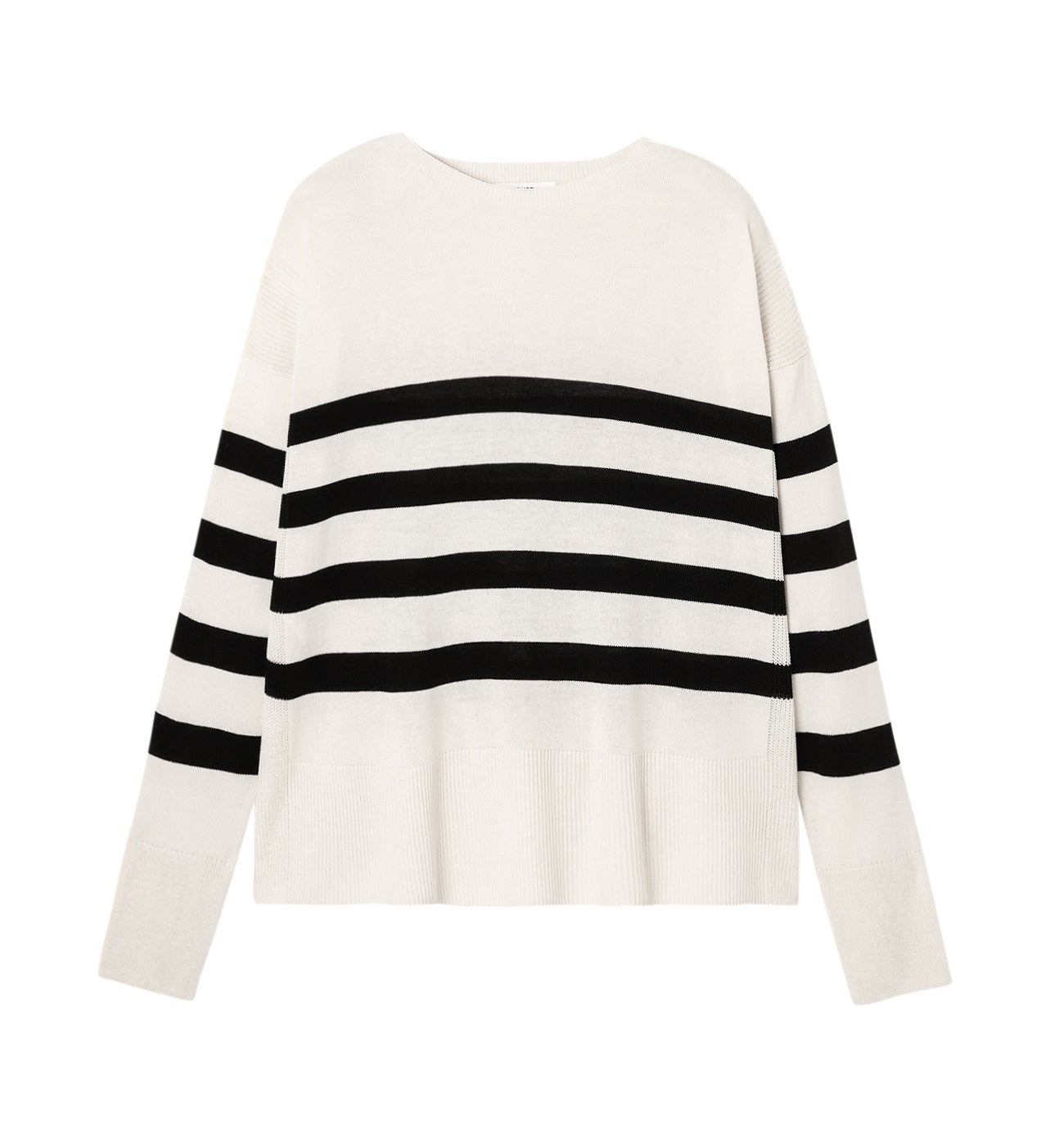 Pull marin rayé Femme - Rayé Noir