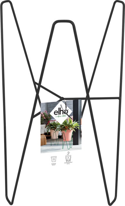Elho plantenstandaard Loft Urban zwart D 25 H 39 cm