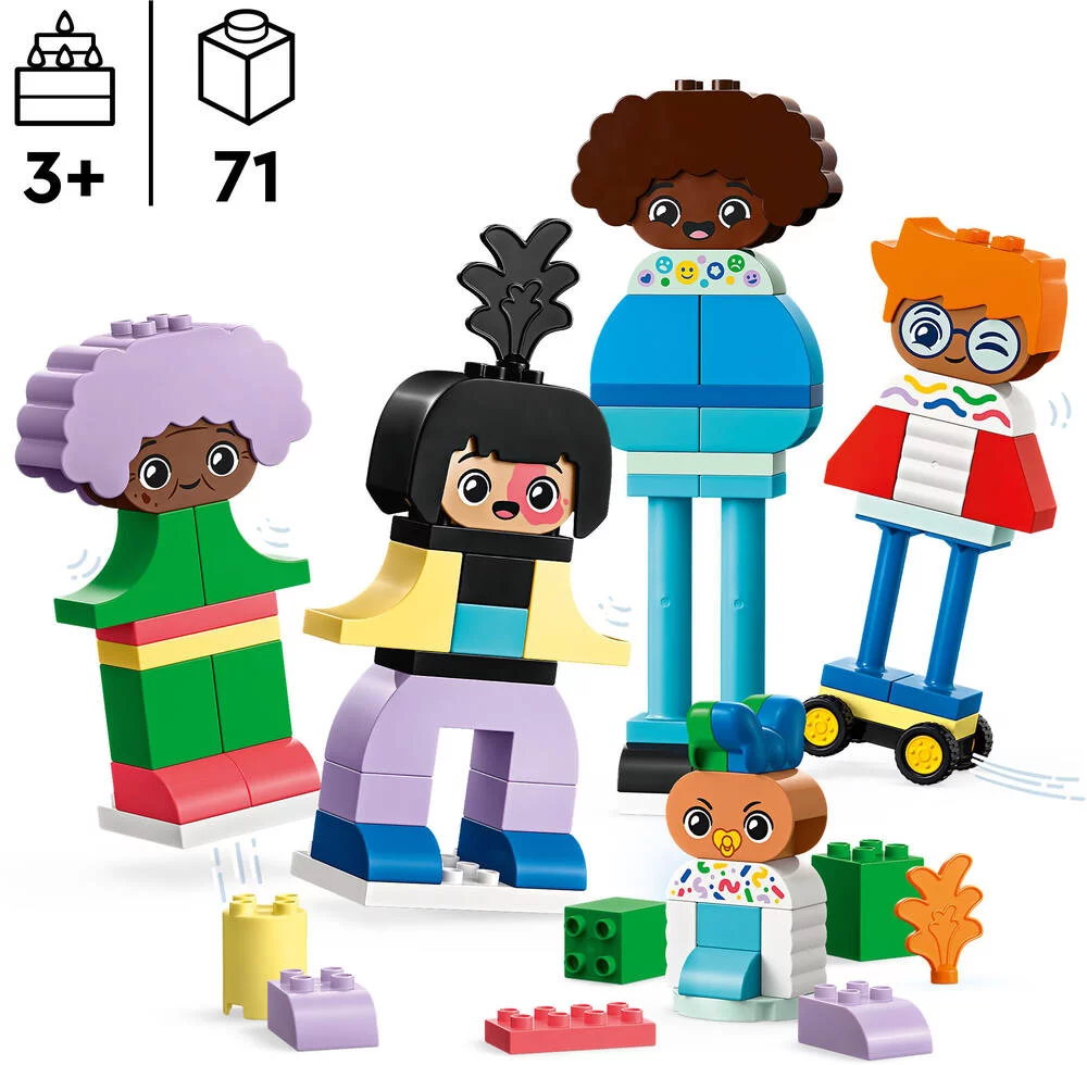 LEGO®DUPLO®MA VILLE 10423 - PERSONNAGES A CONSTRUIRE AUX DIFFERENTES EMOTIONS