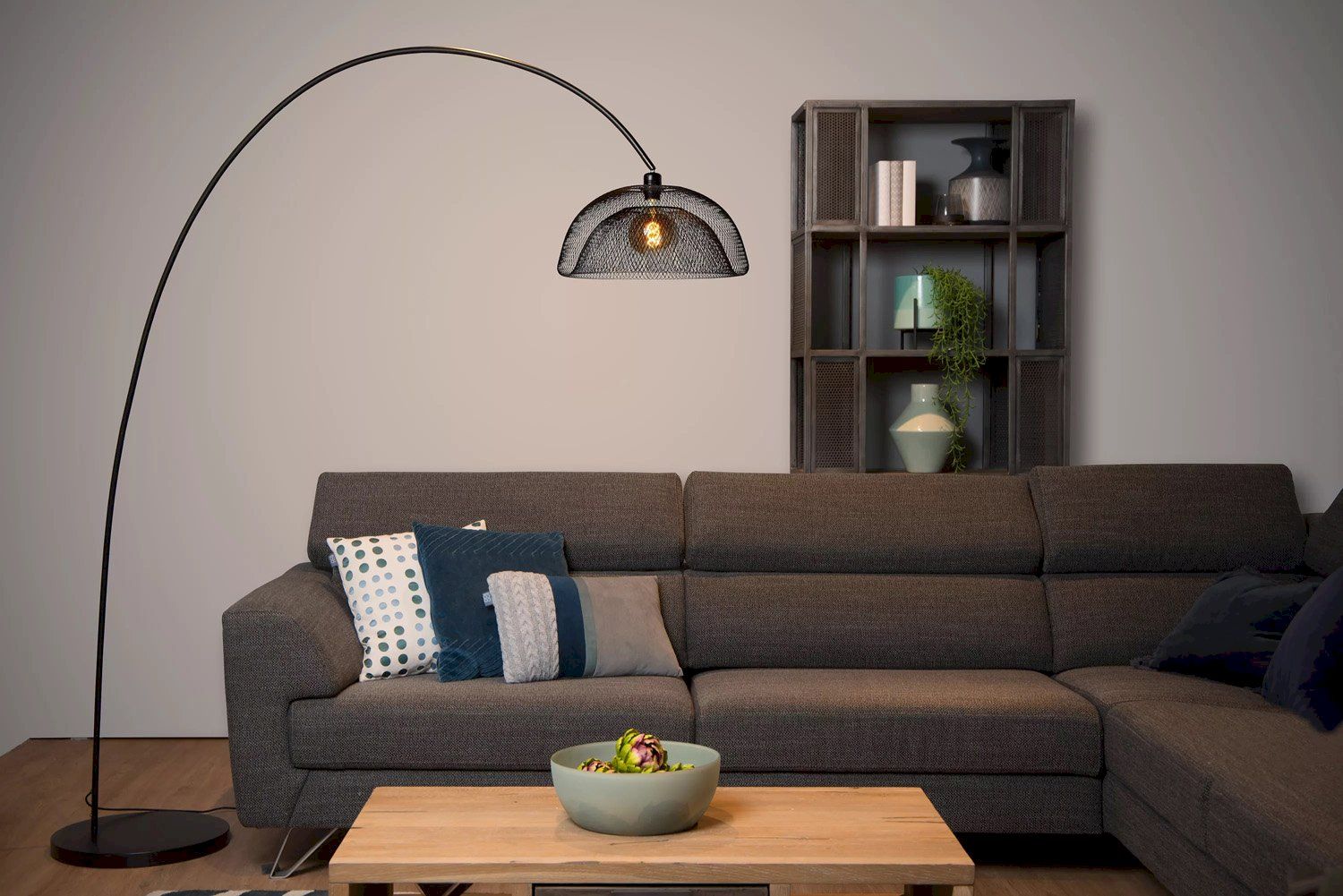 Lucide   Mesh Boog Vloerlamp