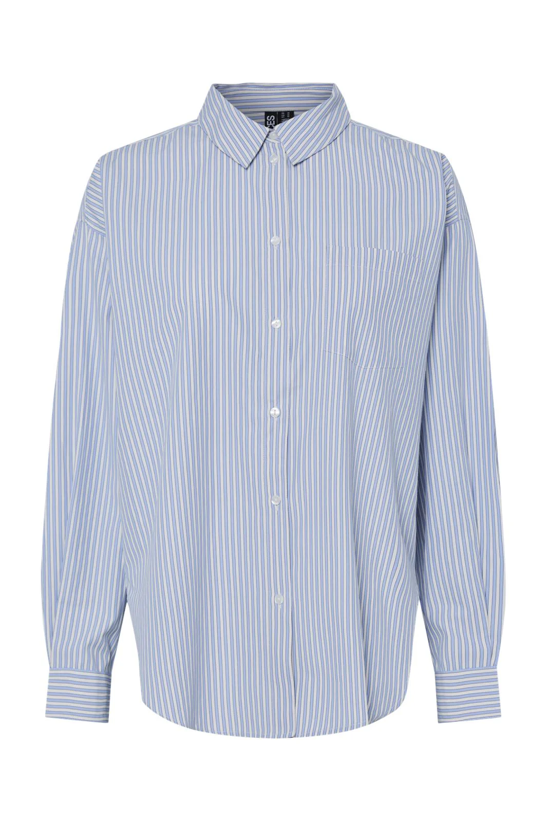 Pieces Pcfemme Ls Loose Shirt Fsy 4746805 nautical blue white maritime blue