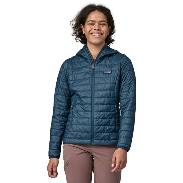 Doudoune randonnée PATAGONIA W'S NANO PUFF HOODY LAGOM BLUE