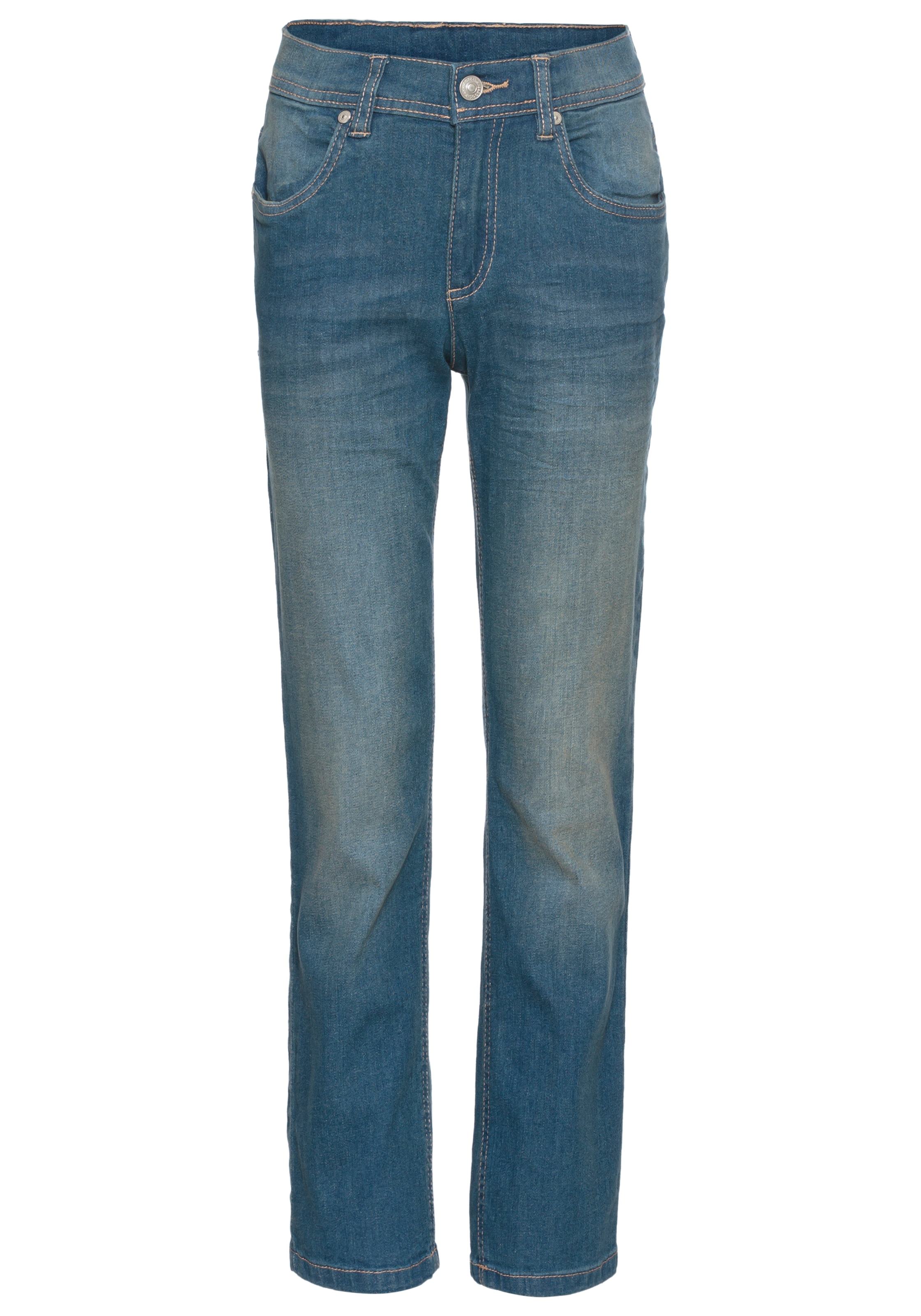 KangaROOS Stretch-Jeans », regular fit mit geradem Beinverlauf«, bequeme Passform,  gerades Bein,  niedrige Leibhöhe