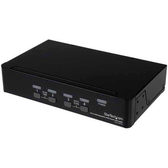 StarTech.com Commutateur KVM DisplayPort USB 4 ports avec audio