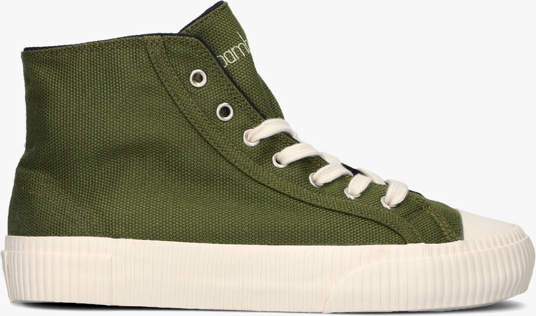 BAMBURISTA groene bamburista hoge sneaker ladybug paradiso high