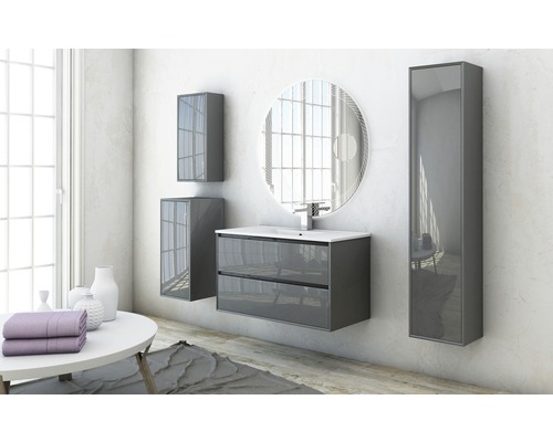 LED badkamerspiegel Tessin met cosmeticaspiegel 100 cm 45011 IP 44 (beschermd tegen vreemde voorwerpen en spatwater)