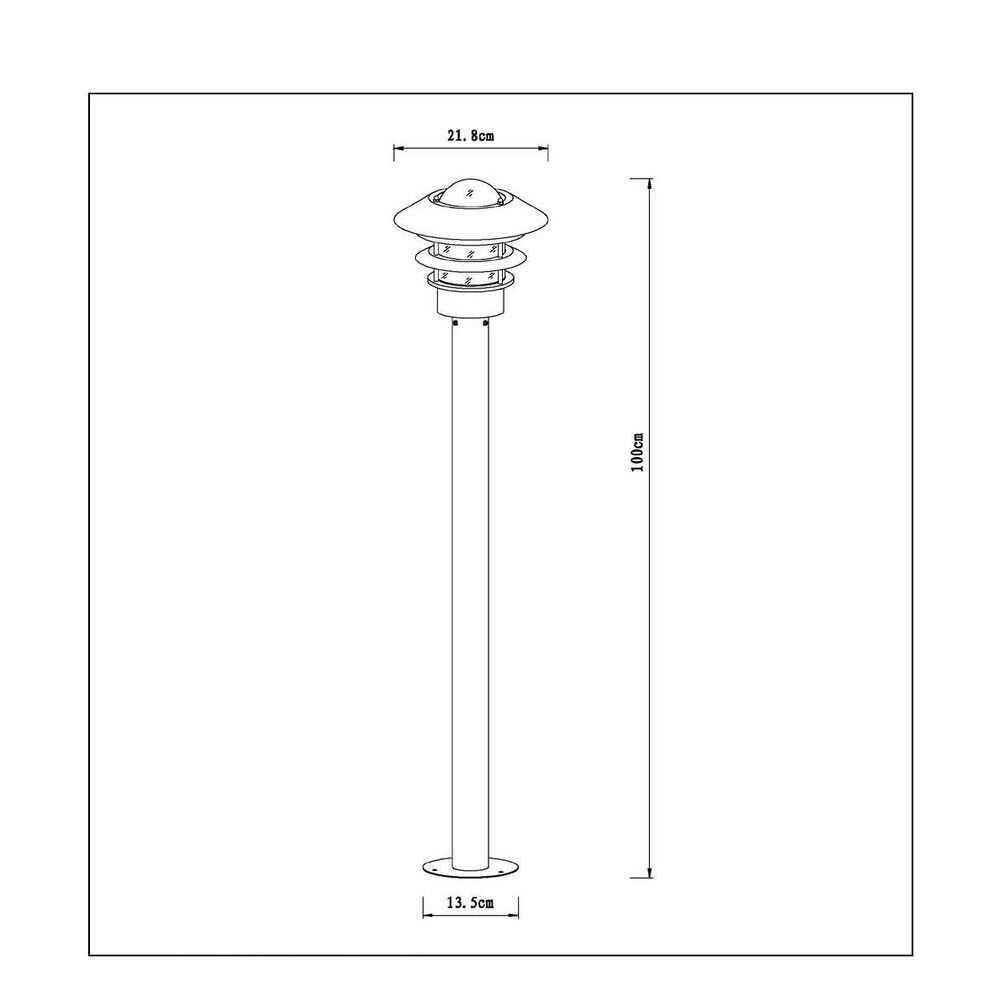 Zico mastlamp in zwart E27 IP44