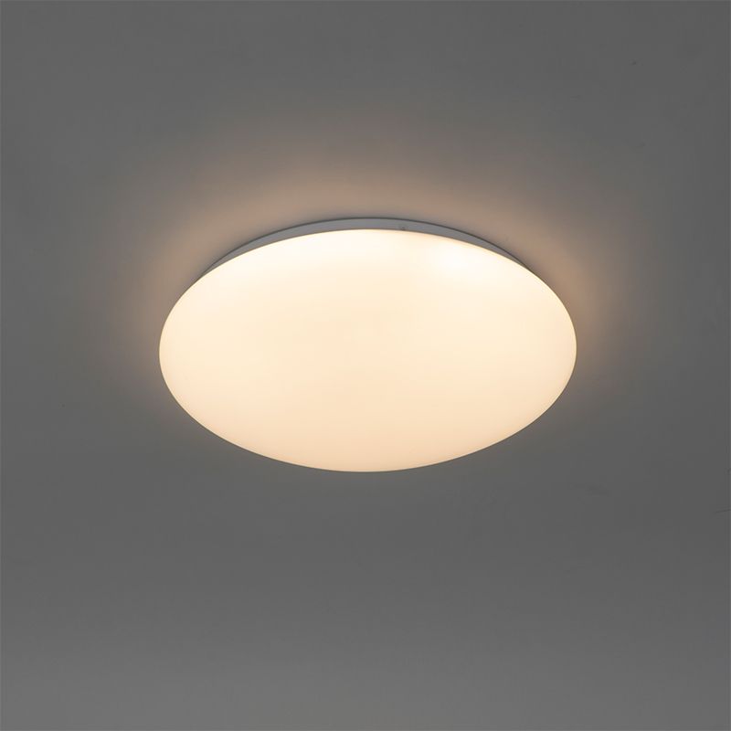 Plafondlamp wit 33 cm incl. LED en dimmer met afstandsbediening - Iene