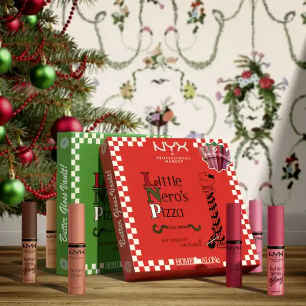 Lipgloss-Set Home Alone Butter Gloss Shade  ,,Little Nero's Pizza'' pink / red
