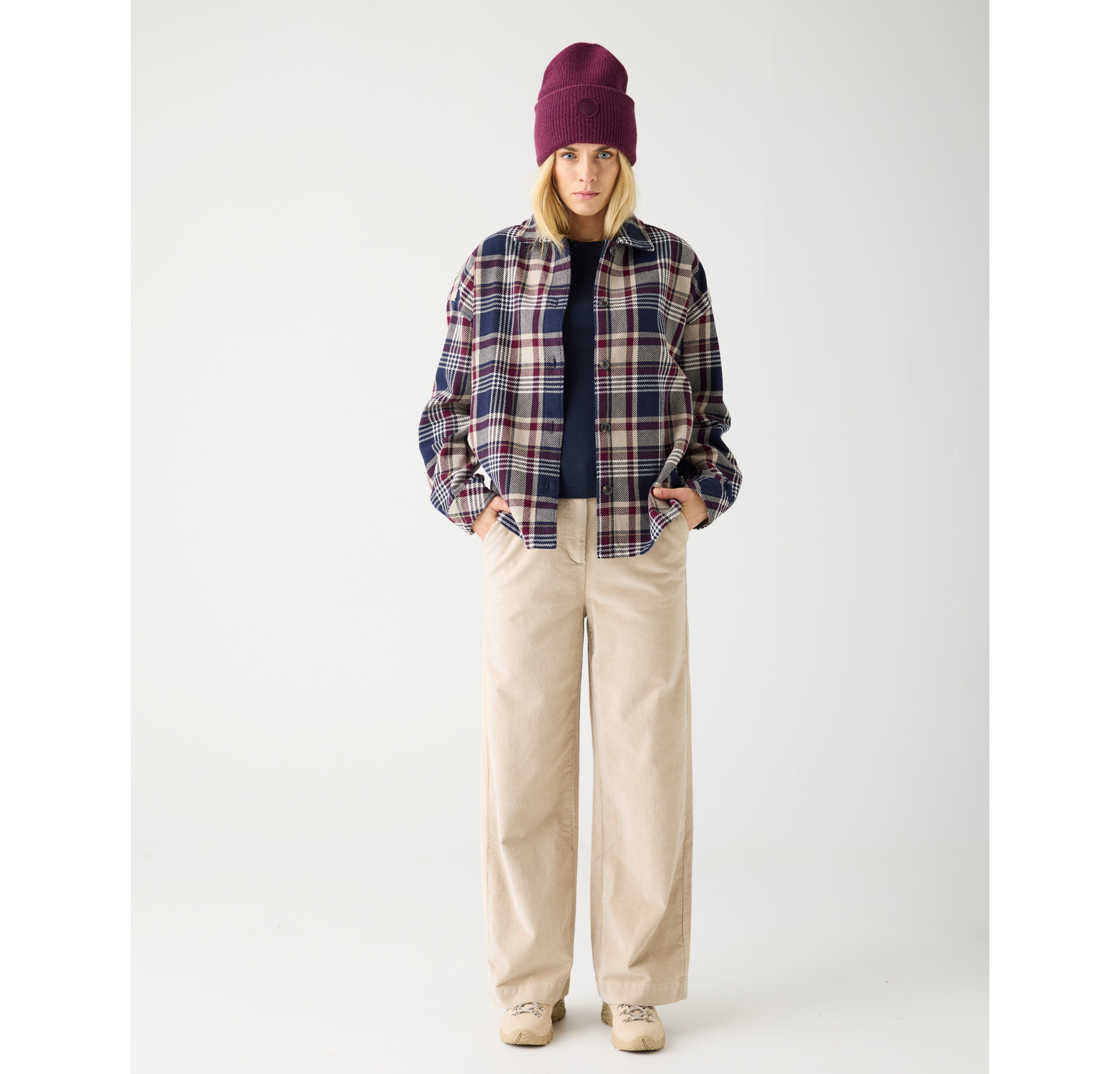 Heavy Flannel Check Overshirt W