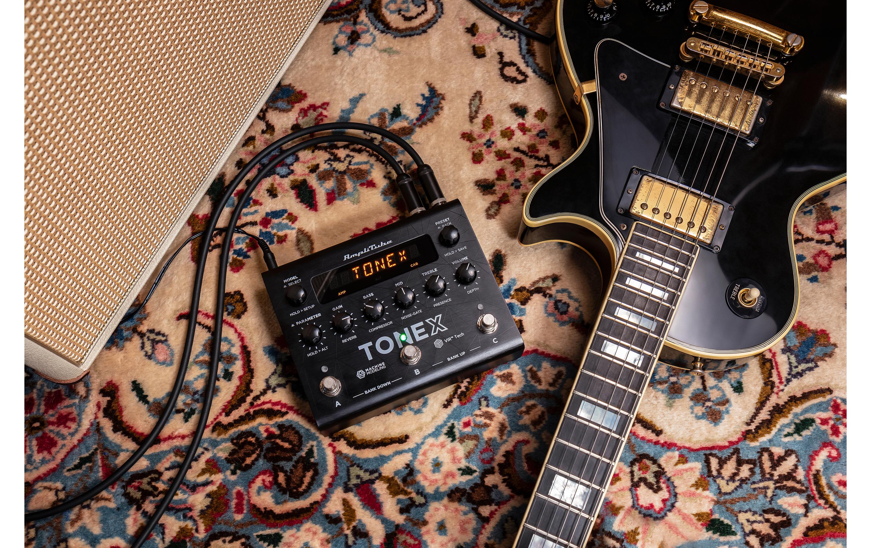 Pedal ToneX<br>KI-maschinenmodellierte Töne live auf der Bühne