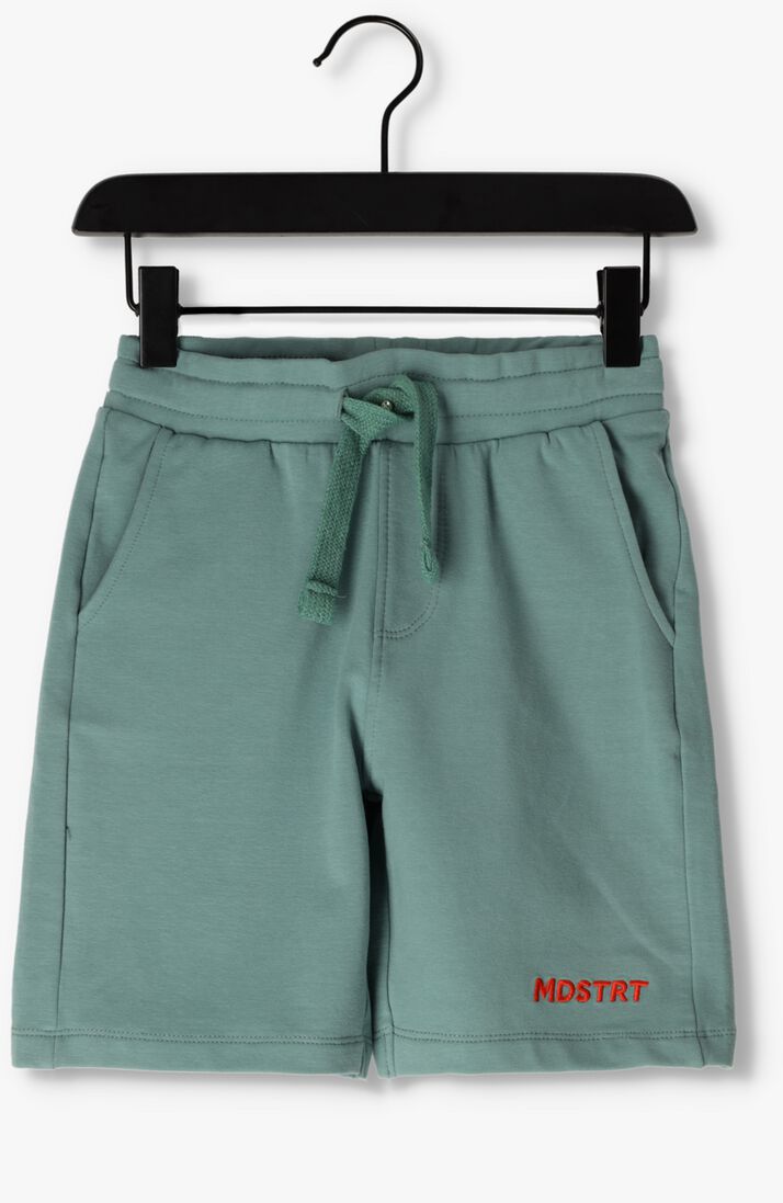 MOODSTREET groene moodstreet korte broek sweatshorts with sidepockets