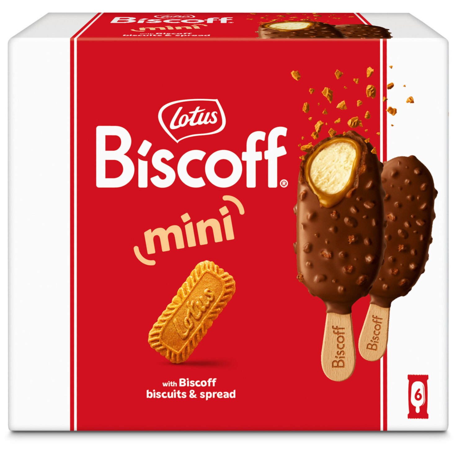 Lotus Biscoff Ice Sticks Mini Duo 6x60ml