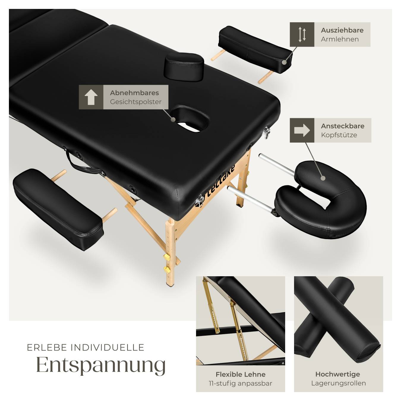 3 Zonen Massageliege-Set Somwang