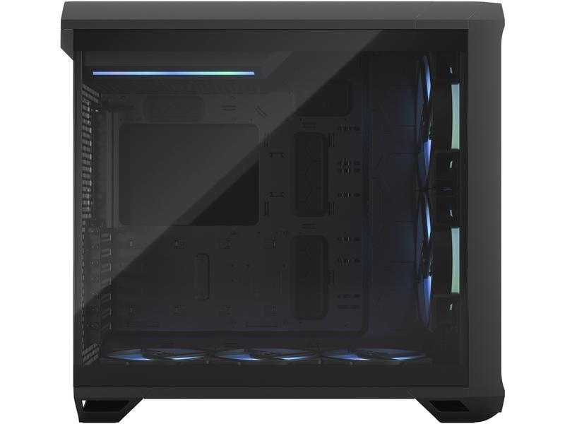 Fractal Design PC-Gehäuse Torrent RGB TG Schwarz Elegantes, kompaktes Big-Tower mit Sichtfenster und RGB Beleuchtung