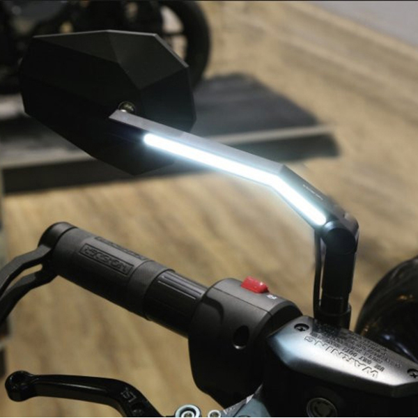 Highsider - Rétroviseurs Stealth-X3 Réversibles + Feu de position Led Noir