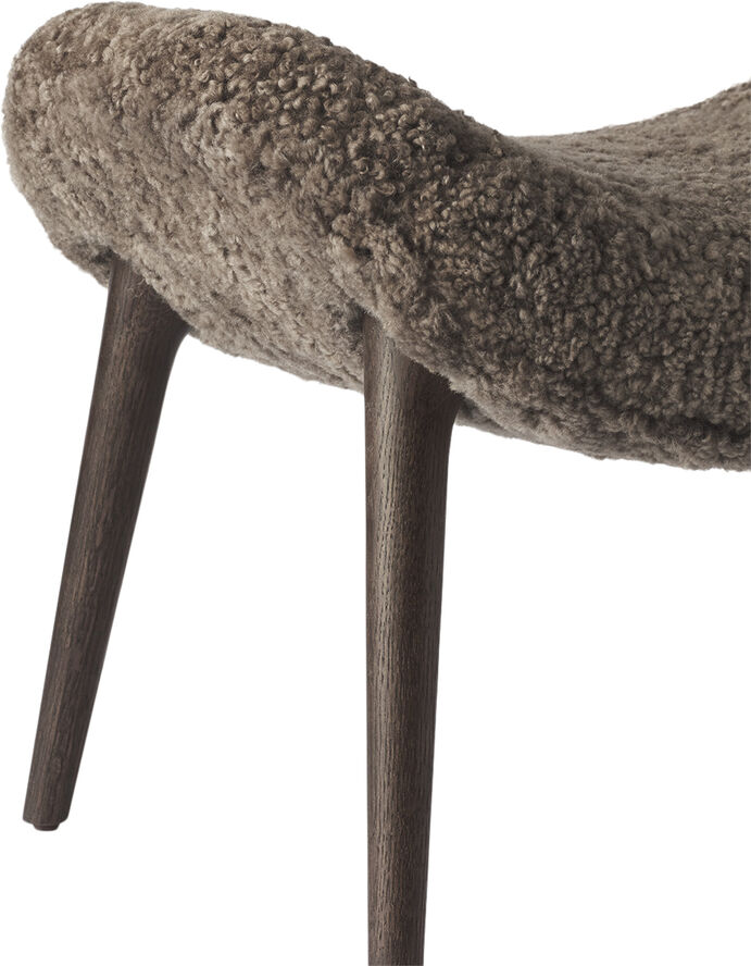 Vipp Lodge Footstool Dark Oak Curly col. 07 Brun