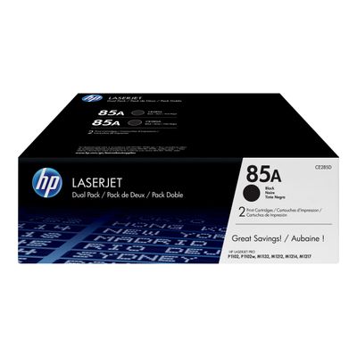 HP 85A - Pack de 2 - noir - cartouche laser d'origine
