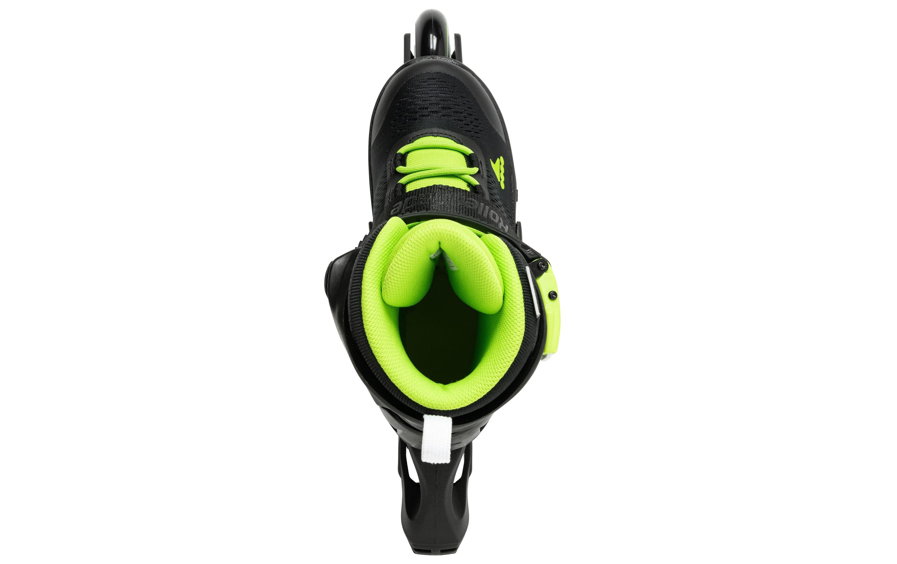 Inline-Skates Microblade 175 Black/GreenVerstellbare Inline-Skates für Kinder