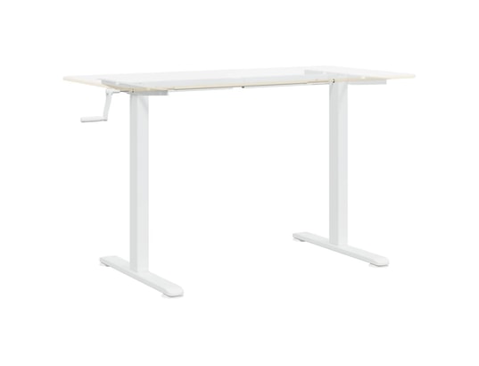 VIDAXL - Cadre de bureau debout blanc (94-135)x60x(70-114) cm acier