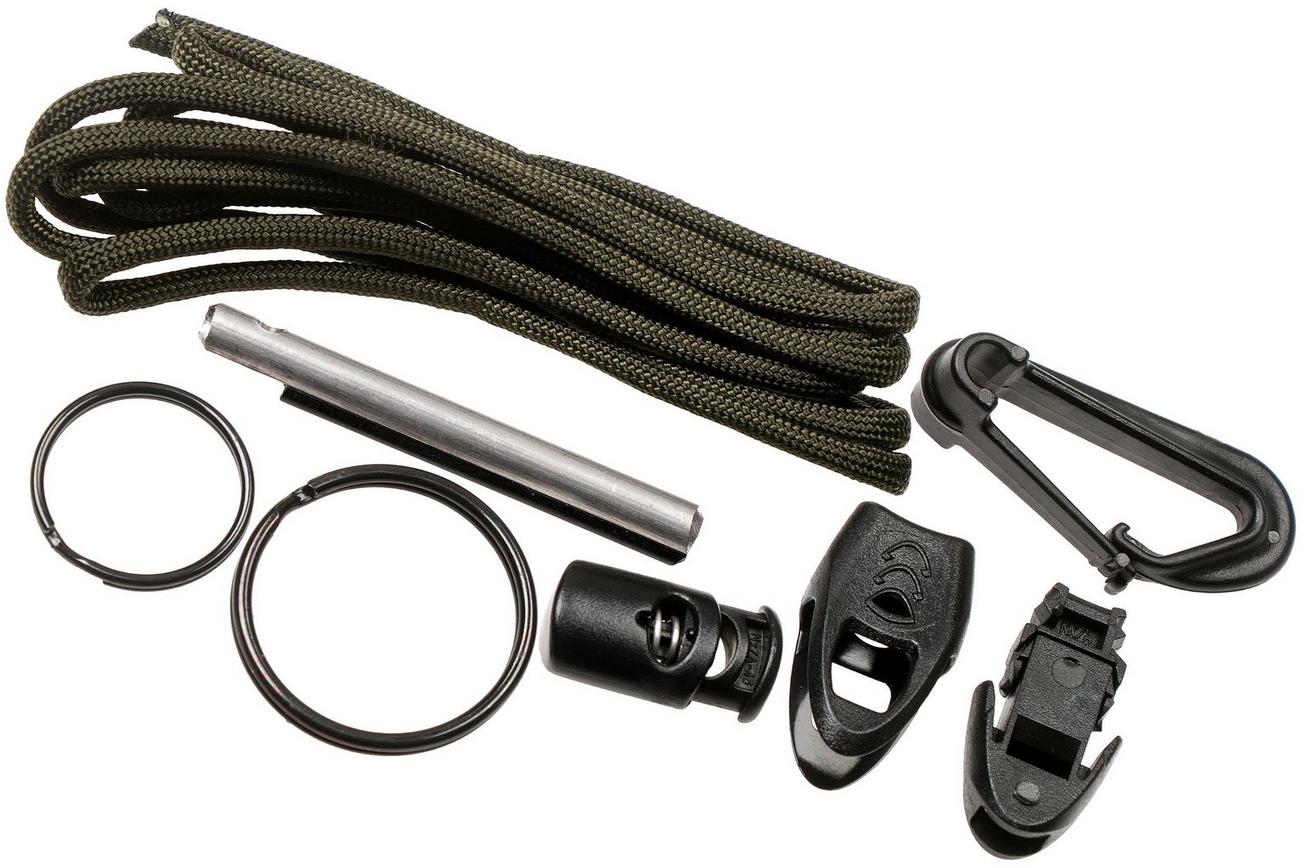 ESEE Izula Dark Earth IZULA-DE-KIT, survivalkit met schede en firesteel
