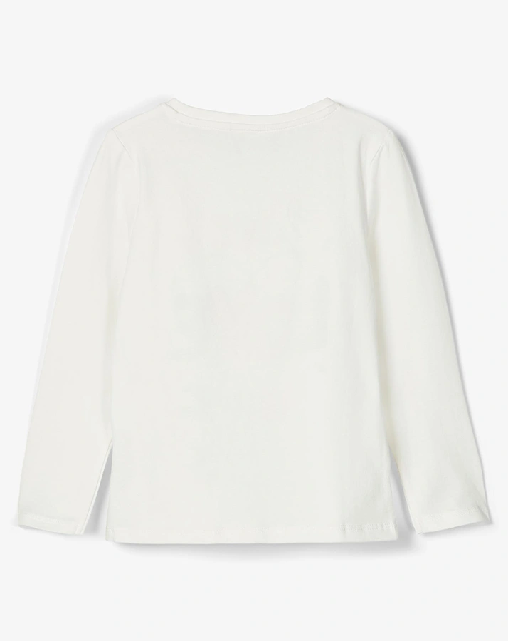 Langarmshirt NMFVIX – LOVE in weiß