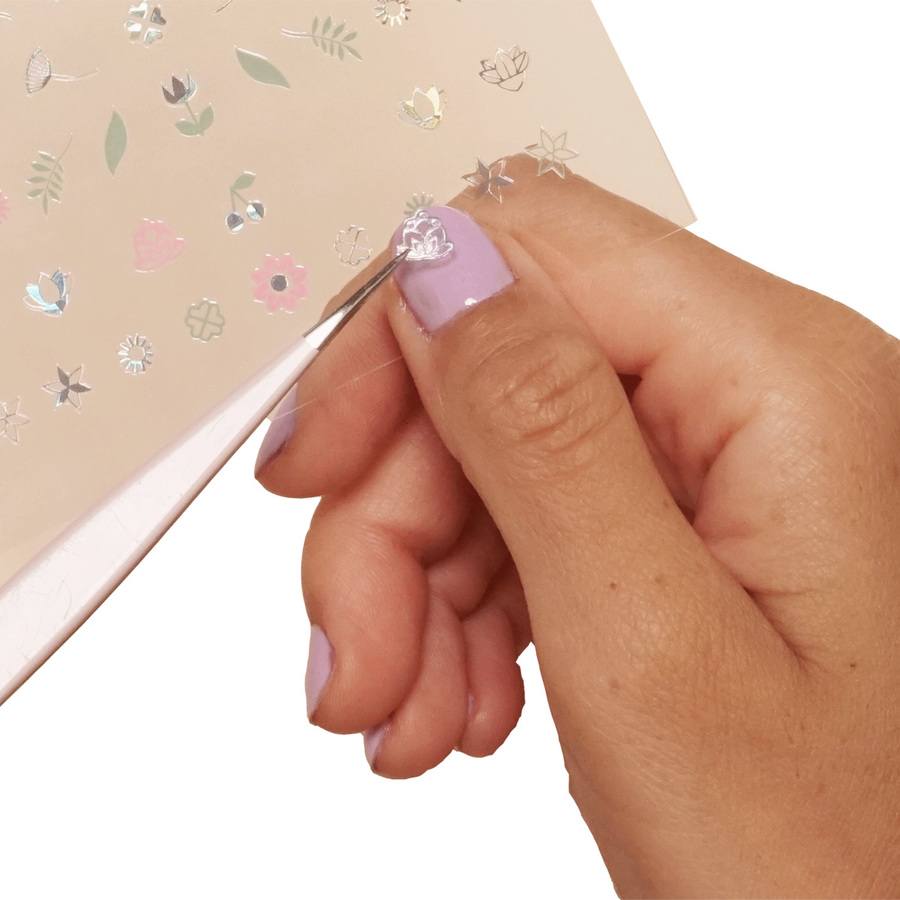 Le Mini Macaron Mini Nail Stickers Electric Bouquet