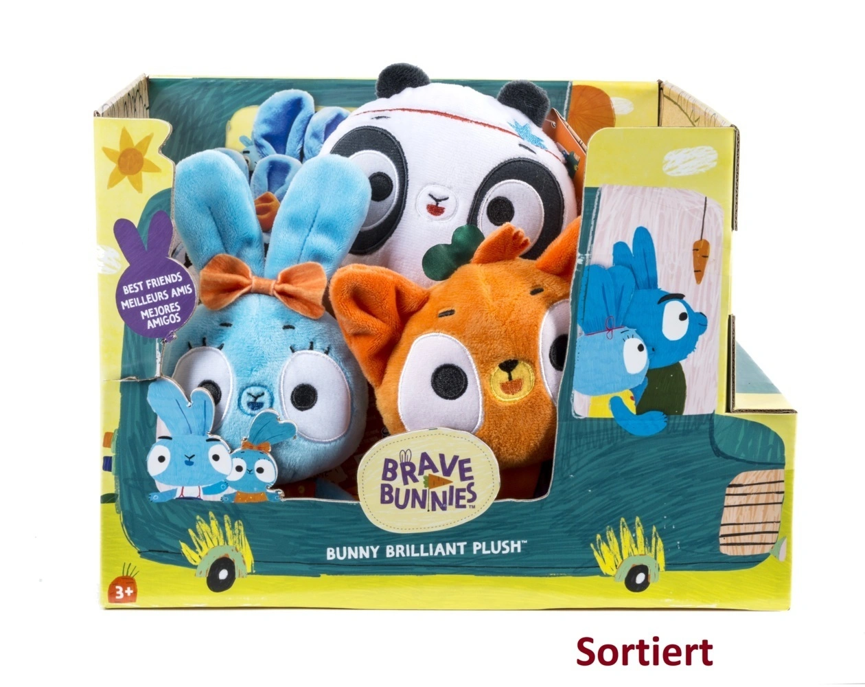BUN Brave Bunnies Plush Asst
